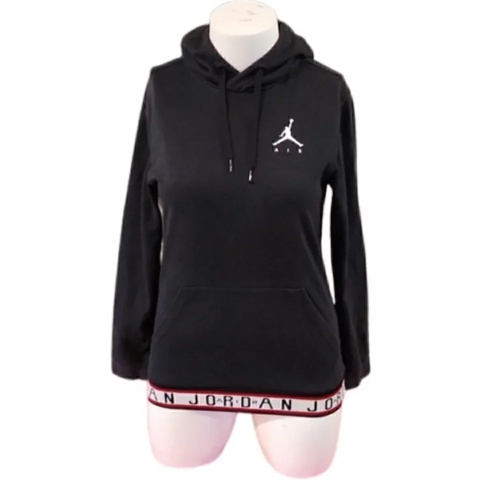 [Air Jordan] Black, White & Red Hoodie - Size S